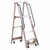 LOUISVILLE LADDER 4' MOBILE ALUMINUM MATERIAL HANDLING LADDER