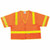 MCR SAFETY LUM. CLASS III POLY FLUORESCENT SAFETY VEST ORNG