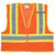 MCR SAFETY LUMINATOR CLS II POLY FLUORESCENT SAFETY VEST OR