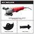 Milwaukee 6141-30 11 Amp Corded 4-1/2 in. Small Angle Grinder Paddle Lock-On