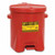 EAGLE 6-GAL. RED POLY OILY WASTE CAN W/FOOR LEVE