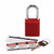 BRADY DP-BRADY NYLON PADLOCK 1.5" KD RED