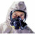 MSA RESPIRATOR-RIOT-ADV 1000-LARGE-BLACK