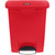 RUBBERMAID COMMERCIAL SLIM JIM STEP-ON - 50L/13G RESIN FRT STEP RED