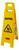 RUBBERMAID COMMERCIAL FLOOR SIGN W/CAUTION MULTI-LINGUAL IMPRINT