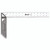 L.S. STARRETT STAINLESS STEEL CARPENTERS' TRY SQUARE 53 - 14"