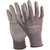 GRAY NYLON GLOVE  POLYURETHANE PALM  M