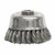 WEILER 4" DOUBLE ROW WIRE CUP BRUSH .020 SS