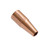 21T-37: 3/8" Thread, Tapered Copper Mig Nozzle For 100A-180A