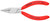 Knipex 37 43 125 Electronics Gripping Pliers-Round Pointed Tips