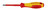 Knipex Square Drive Screwdriver, 3 1/8"-1000V Insulated, R1 981201