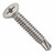 #7-19 x 1 1/4" Self-Drilling Screws, Phillips Flat Head, #2 Point BSD, 410 Stainless Steel, Full Thread, Hardened, Qty 1000