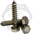 1/2"-6 x 7 1/2" Hex Lag Screw Low Carbon Plain, Qty 10