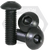 M5-0.80 x 25 mm Button Head Socket Cap Screws, Metric Class 10.9, Thermal Black Oxide, Full Thread, Coarse (UNC), ISO 7380, Qty 100