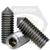 5/8"-18 x 5/8" Socket Set Screws, Non-Standard, Cone Point, Black Oxide, Fine (UNF), Qty 50