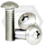 3/8"-16 x 5" Non-Standard Button Socket Caps, Coarse, 18-8 Stainless Steel A2, Fully Threaded, Qty 50