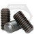 M4-0.70 x 30 mm Socket Set Screws, Flat Point, Metric Class 45H, Black Oxide, Coarse (UNC), Alloy Steel, ISO 4026 / DIN 913, Qty 100