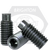 M6-1.00 x 35 mm Socket Set Screws, Dog Point, Metric Class 45H, Black Oxide, Coarse (UNC), Alloy Steel, ISO 4028 / DIN 915, Qty 1