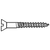 #4-22 x 5/8" Oval Head Slot Wood Screw Zinc, Qty 100