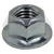 M16-2.00 Hex Flange Top Lock Nuts, Metric Class 10, Zinc Cr+3, Coarse (UNC), DIN 6927/DIN EN 1664, Qty 50