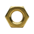 1/2"-13 Brass Hex Jam Nut (Inch), Qty 150
