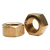 M8-1.25 Metric Brass Hex Nut, DIN 934, Qty 400