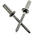 Stssce 4-4 1/8 (.188-.250) 304 Stainless Steel/Stainless 420 Grooved Dome Closed-End Blind Rivets, Qty 500