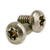 #10-24 x 1 1/2" Machine Screws, Torx Drive Pan Head, T25 Drive 6-Lobe, 18-8 Stainless Steel A2, Full Thread, Qty 500