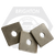 5/8" x 3" x 0.250 Slotted Square Plate Washer, Plain Finish, Qty 80