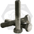 1/2"-13 x 20",6" Thd Under-Sized Hex Bolts A307 Grade A Coarse, Hot-Dipped Galvanized HDG, Qty 50