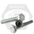 3/8"-16 x 3/4" Grade 5 Hex Tap Bolts Med. Carbon Zinc Cr+3, Fully Threaded, Qty 1100