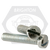 1/4"-20 x 5/8" Machine Screw Fillister Head Slotted, Coarse, Zinc Cr+3, Fully Threaded, Qty 3500