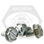 1/4"-20 x 3/4" Indent Hwh Slot Thread Cutting Screws, Type 23(T) Zinc Cr+3, Fully Threaded, Qty 2000