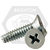 #6-32 x 5/8" Indent Hwh Slot Thread Cutting Screws, Type F Zinc Cr+3, Fully Threaded, Qty 15000