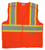 XL,Orange, Cl 2, 5 Pt Breakaway, 2 Pockets Proferred Reflective Vest, Qty 6