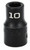 32 mm Impact 6 Point Impact 1/2" Drive Metric Socket, Qty 1