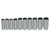10 pc 12 Point Deep (Wrt) 1/2" Drive Metric USA 1/2" Drive Deep Metric Socket Set, Qty 1