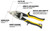 Notch Cut Proferred Aviation Snips, Tpr Grip, Qty 1