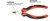 6" Tpr Grip Proferred Diagonal Cutting Pliers, Qty 1