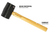 Rubber Mallet, Wood (16oz) Proferred Hammers, Qty 1