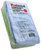 16" x 16" Blue / Green Variety Pack Premium Microfiber Towels Gsm 350, Qty 100