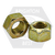 M10-1.50 Metric Hex Cone Locknut, Class 8, DIN 980-V, Coarse, Zinc Yellow & Wax, Qty 750