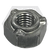 1/2-13 (9417178) Hex Weld Nut, Long Pilot, 3 Projections, Plain Steel, Qty 800