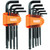 Klein Tools BLS22 Long Ball End Hex Key Set, SAE and Metric, 22-Piece