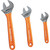 Klein Tools D5073 Extra-Capacity Adjustable Wrenches, 3-Piece