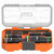 Klein Tools 653QS KNECT Quad-12 Heavy-Duty Impact Flip Sockets, SAE, 6-Piece