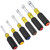 Klein Tools 65456MAG Color-Coded Magnetic Hollow-Shaft Heavy-Duty Nut Driver Set, 6-Piece