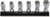 Ko-ken RS3441MZ/6 3/8" Sq Dr Z-series Universal Sockets 6 pieces
