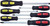 Ko-ken 166PS/6 Phillips and Flat Head Blade Through Type Screwdriver Set, PH1-2-3/SL5-6-8 - 6 pieces