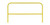 Frontline GUS05YLW-EA Frontline Guardrail Section for Concrete or Steel Substrates